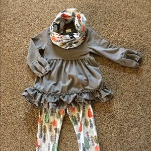 Girls boutique outfit size 6/6x